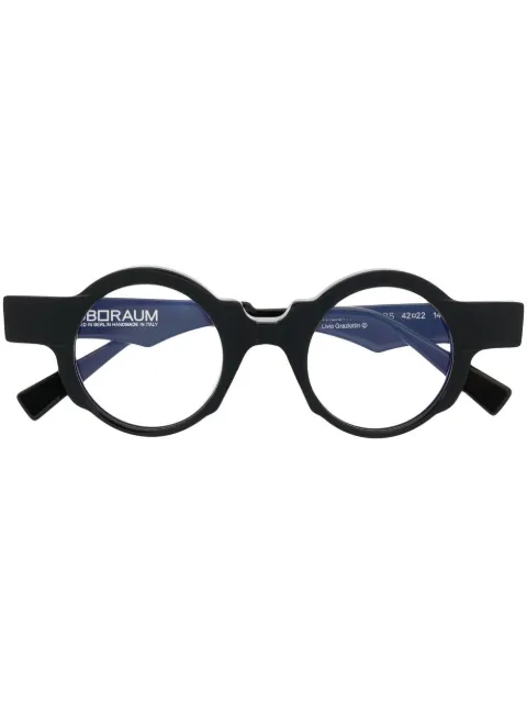 Kuboraum round-frame glasses