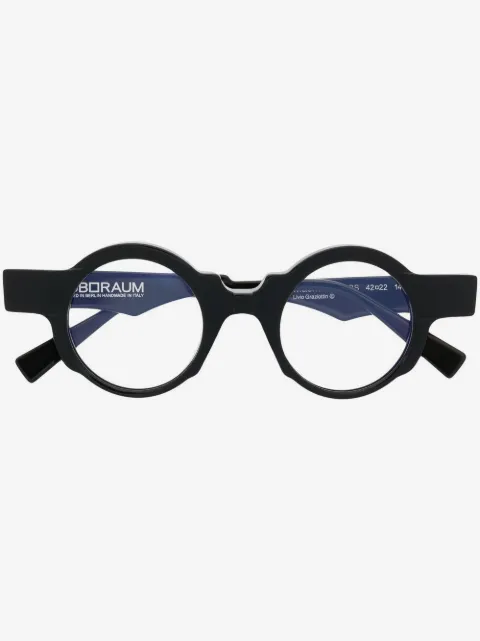 Kuboraum round-frame glasses