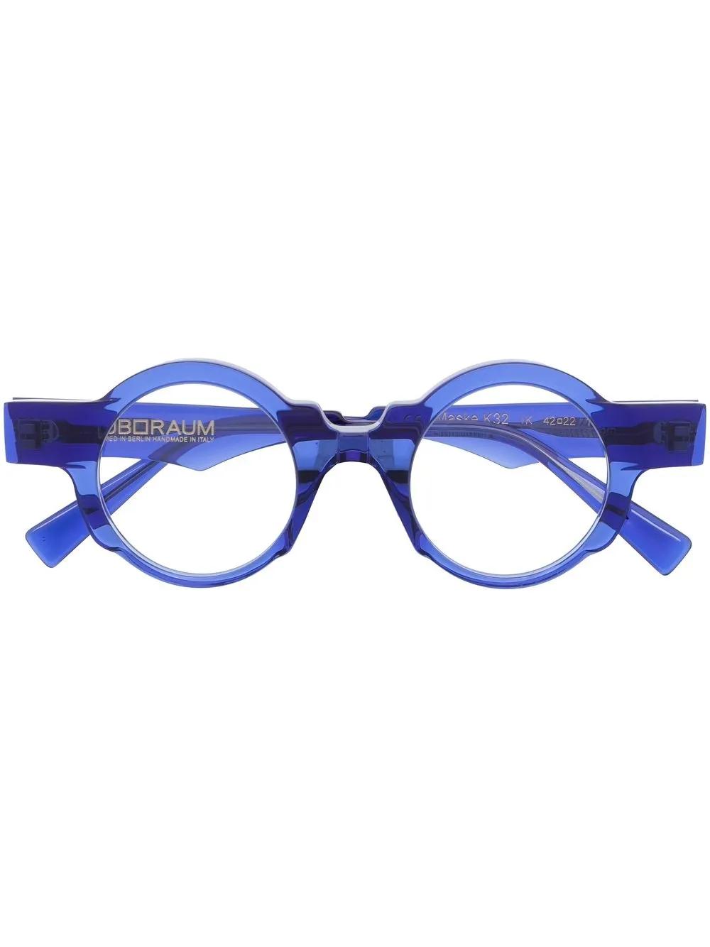 

Kuboraum round-frame optical glasses - Blue