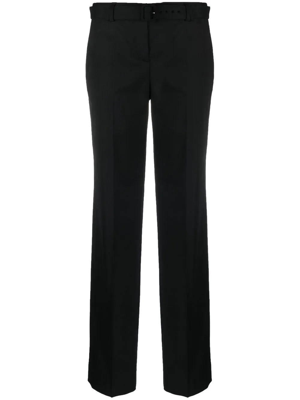 

Lardini belted straight-leg trousers - Black