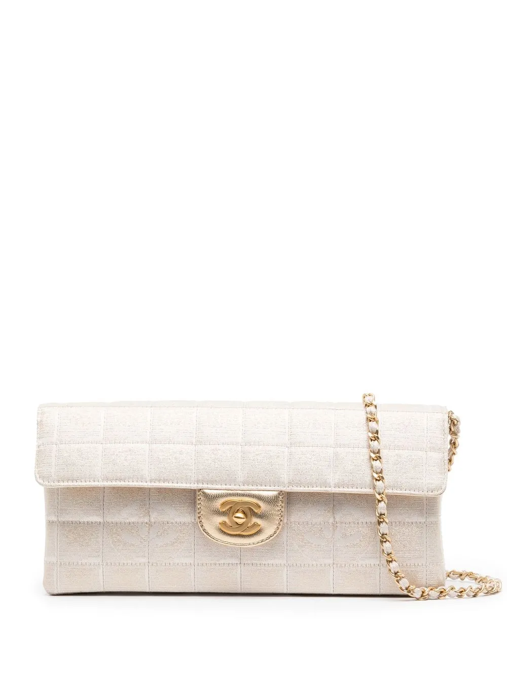 

CHANEL Pre-Owned 2000 Travel Choco Bar shoulder bag - Gold