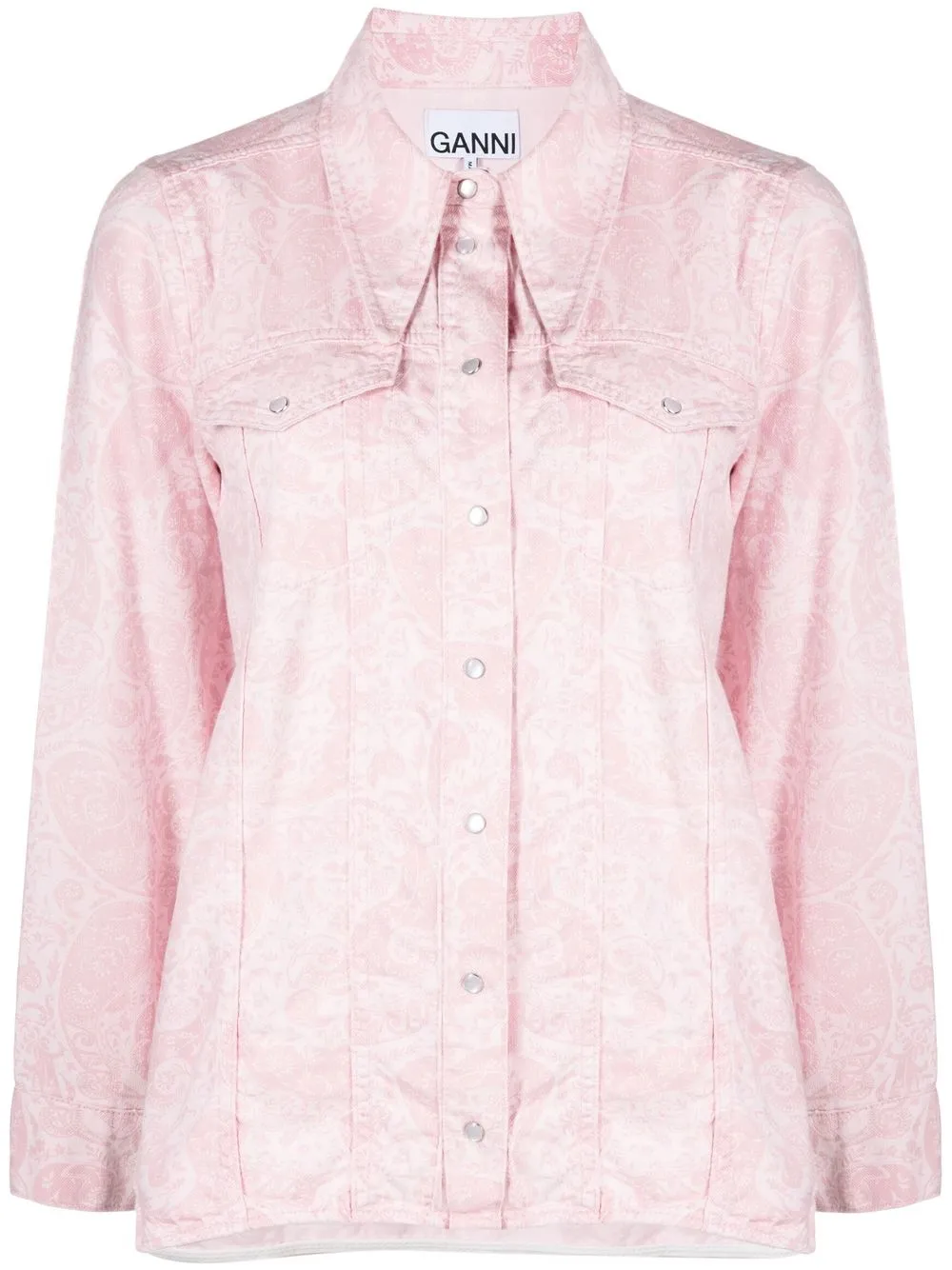 

GANNI paisley print shirt - Pink