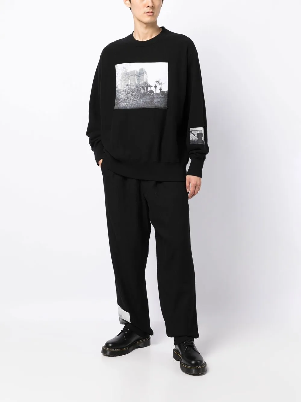 

Undercover photo-print cotton sweatshirt - Black