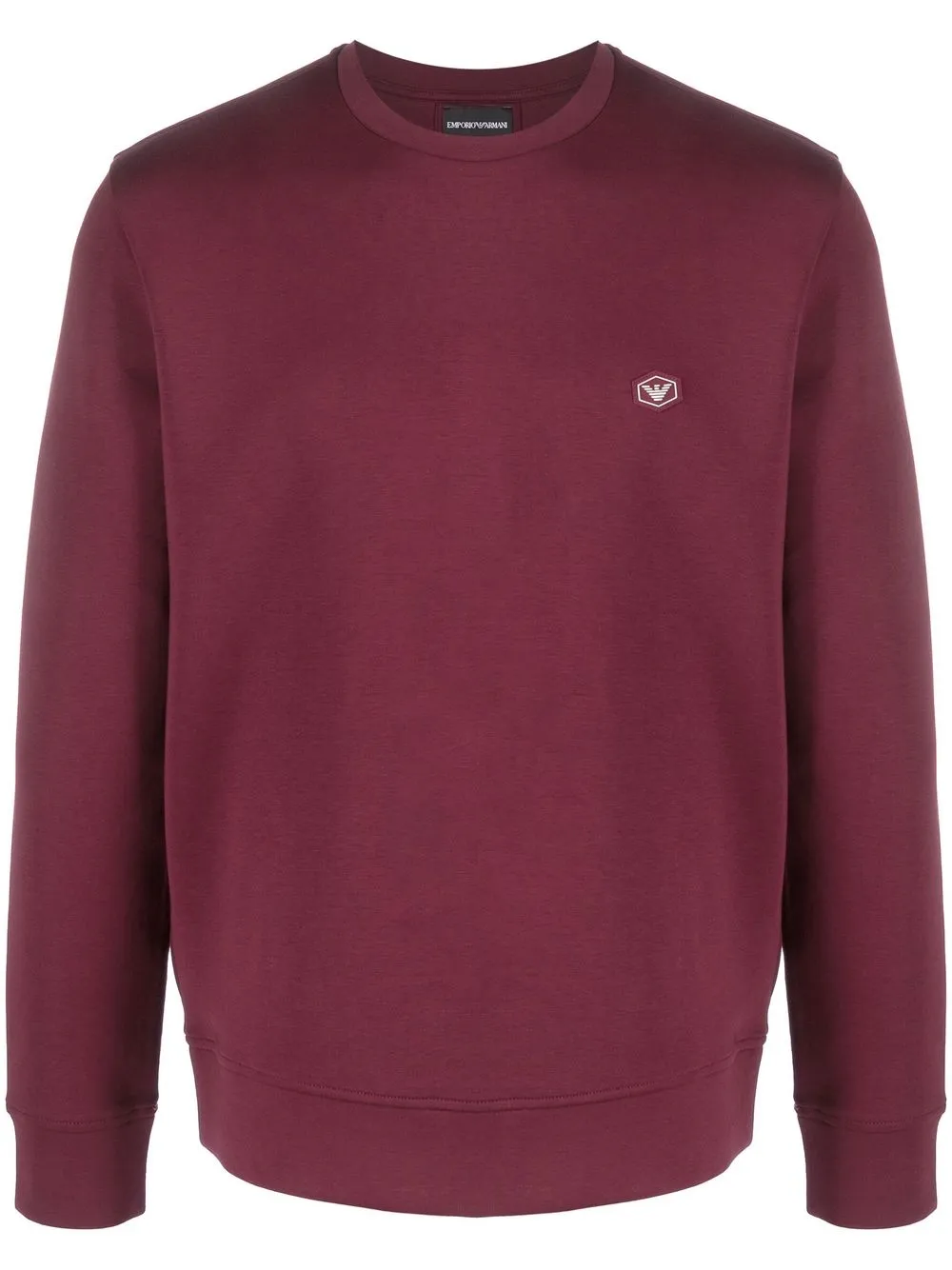 

Emporio Armani logo-patch sweatshirt - Red