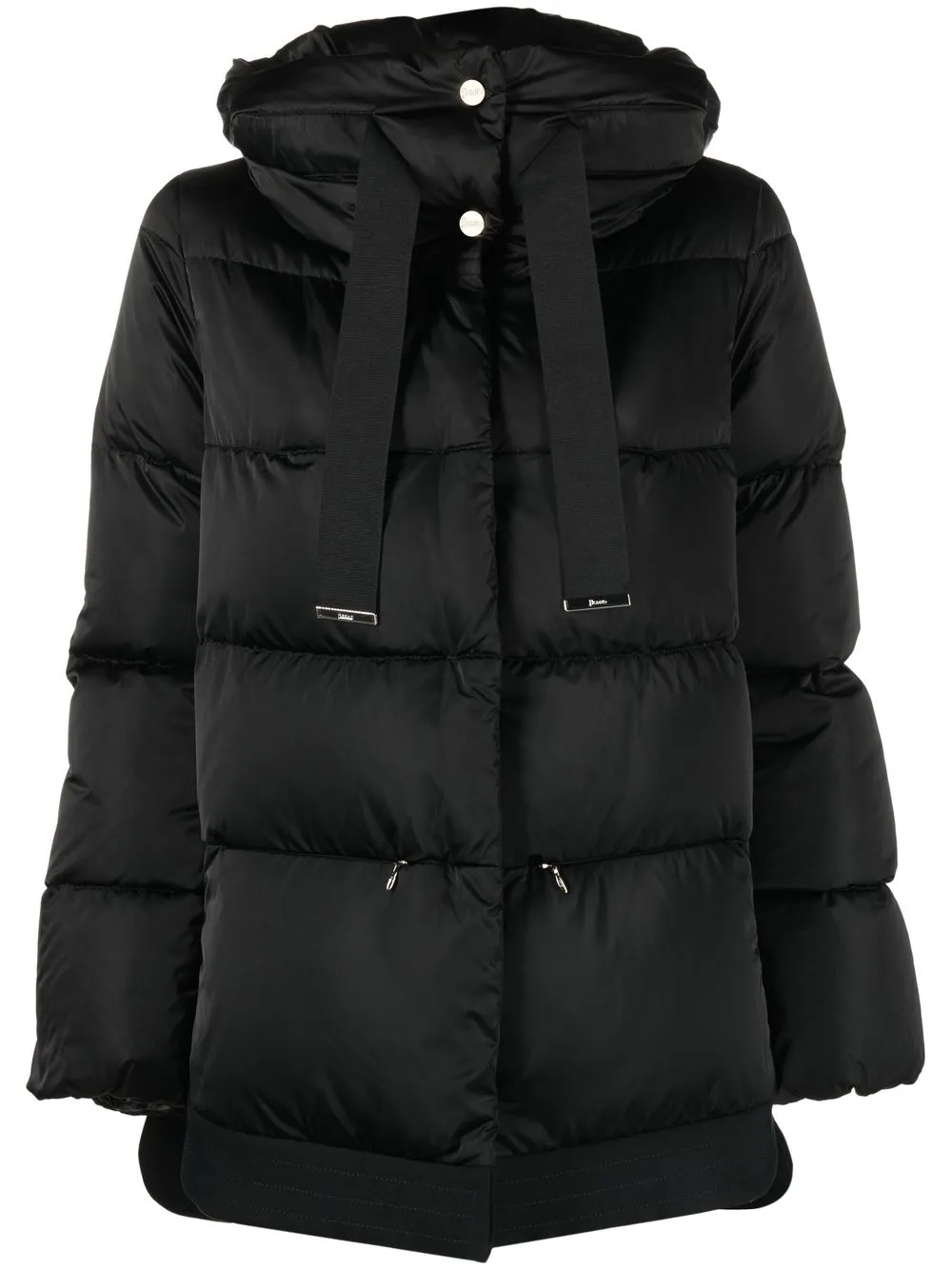 

Herno down-feather hooded jacket - Black