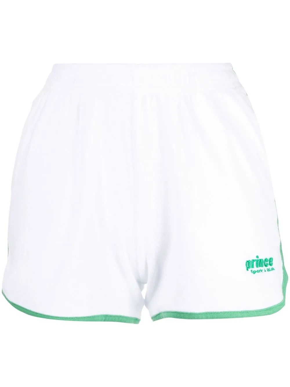 

Sporty & Rich logo-embroidered shorts - White