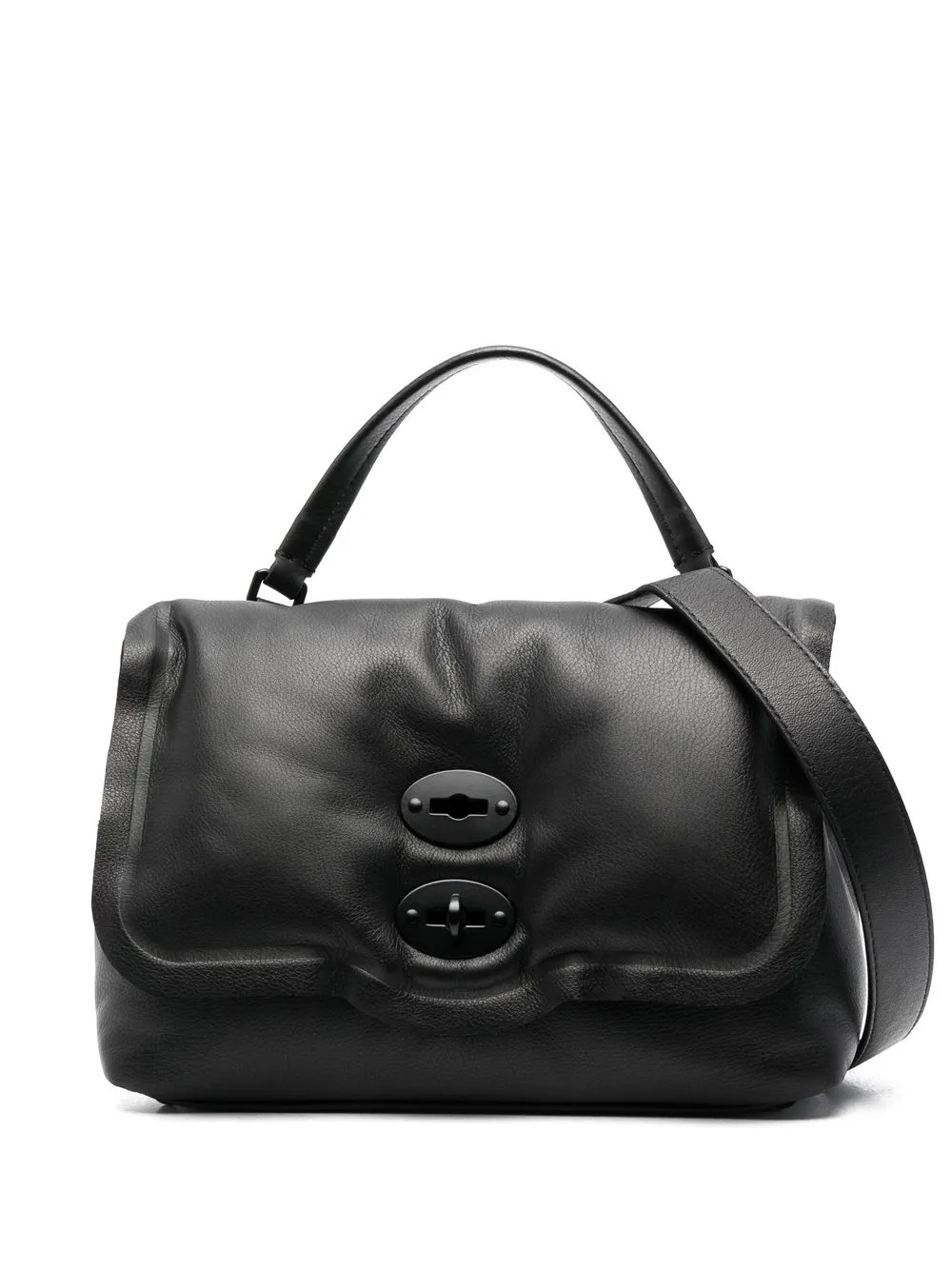 

Zanellato padded leather tote bag - Black