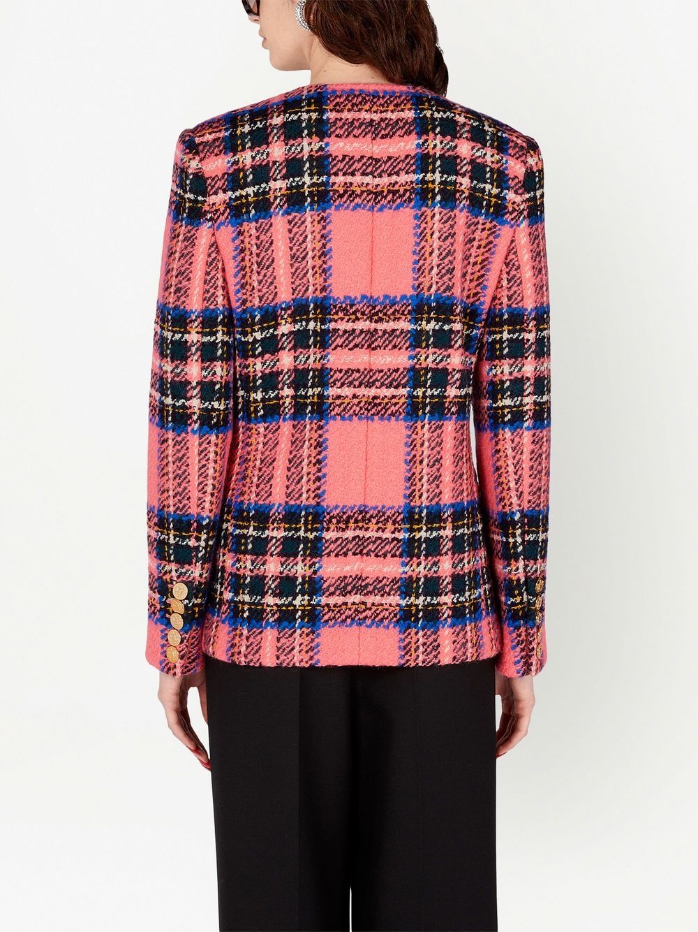 Gucci tartan-check Bouclé Jacket - Farfetch