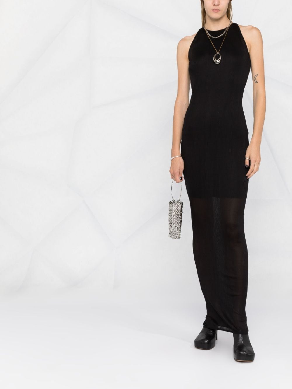 Givenchy Ribgebreide jurk - Zwart