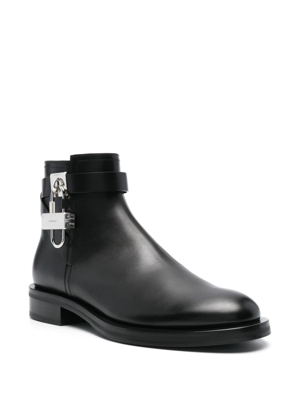 Givenchy Lock leather ankle boots Black