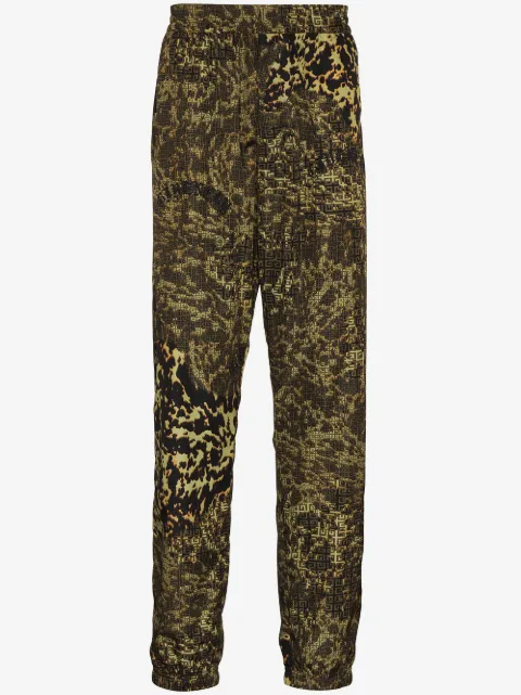 Givenchy pants con animal print y motivo 4G