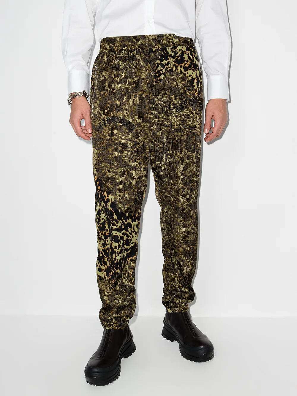 Givenchy Trainingsbroek met dierenprint - Bruin