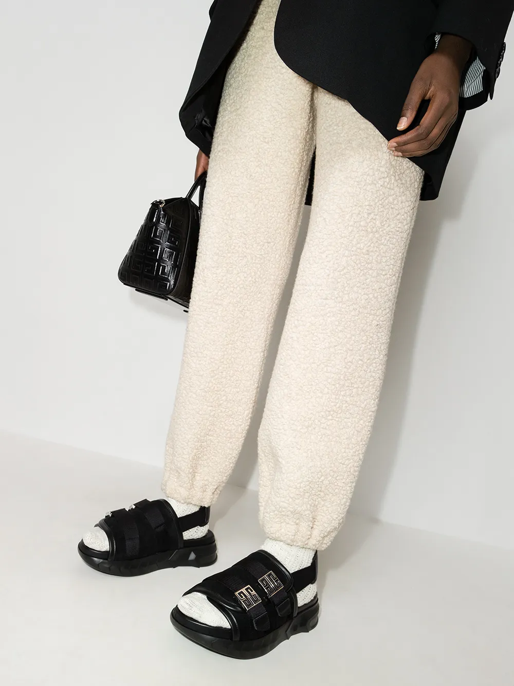 Givenchy Marshmallow 4G slingback sandals Black
