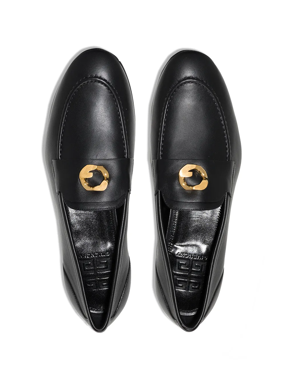 Givenchy G Chain leather loafers Black