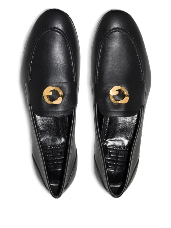 Givenchy G チェーン レザーローファー | ブラック | FARFETCH JP