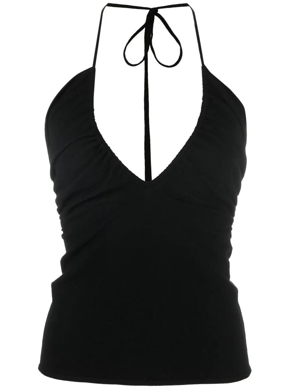 

Filippa K plunging V-neck halterneck vest - Black