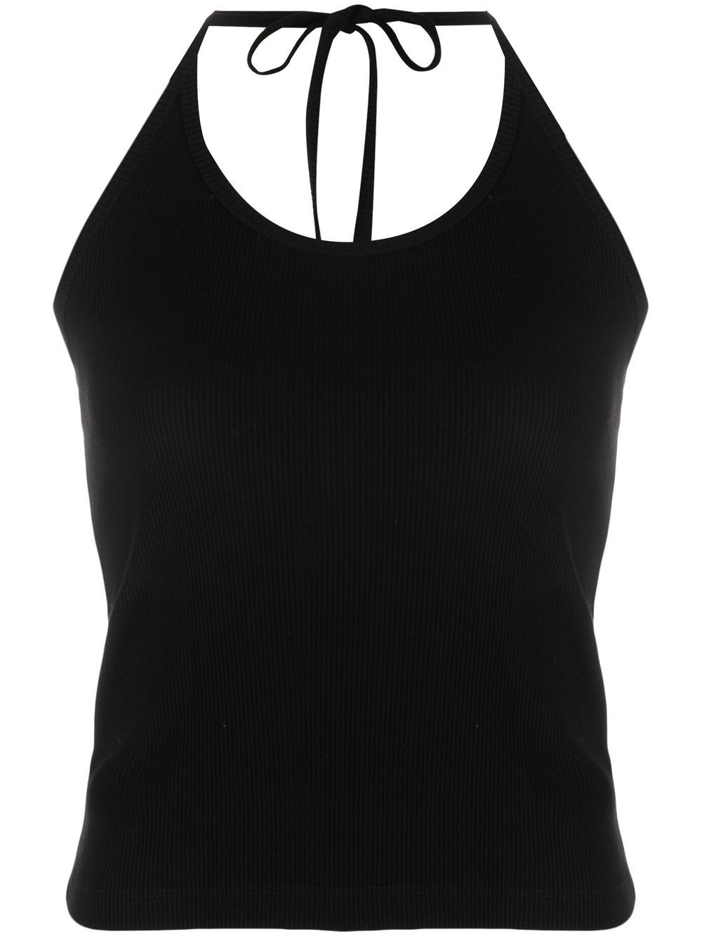 

Filippa K top de canalé con cuello halter - Negro