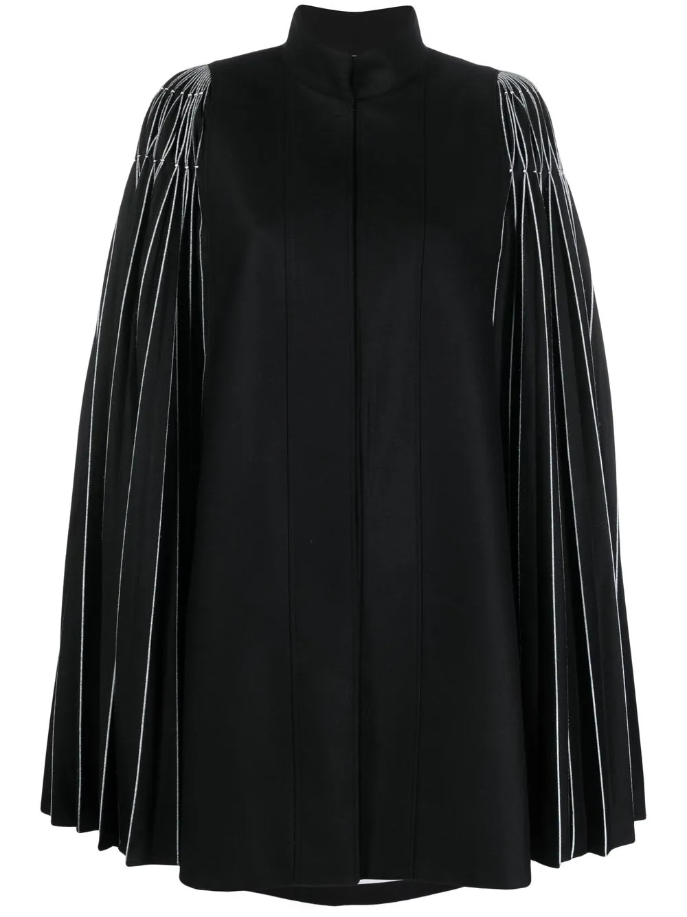

Giovanni Bedin origami tailored cape-coat - Black