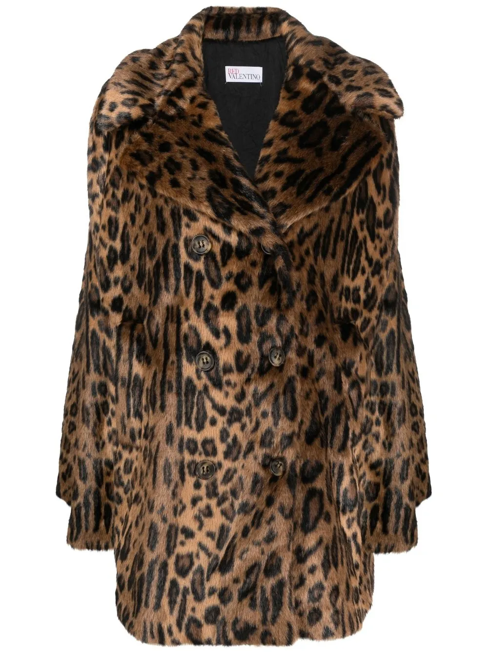 

RED Valentino leopard-print faux-fur cape - Neutrals