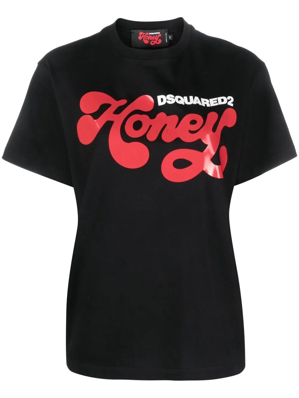 

Dsquared2 slogan-print short-sleeve T-shirt - Black