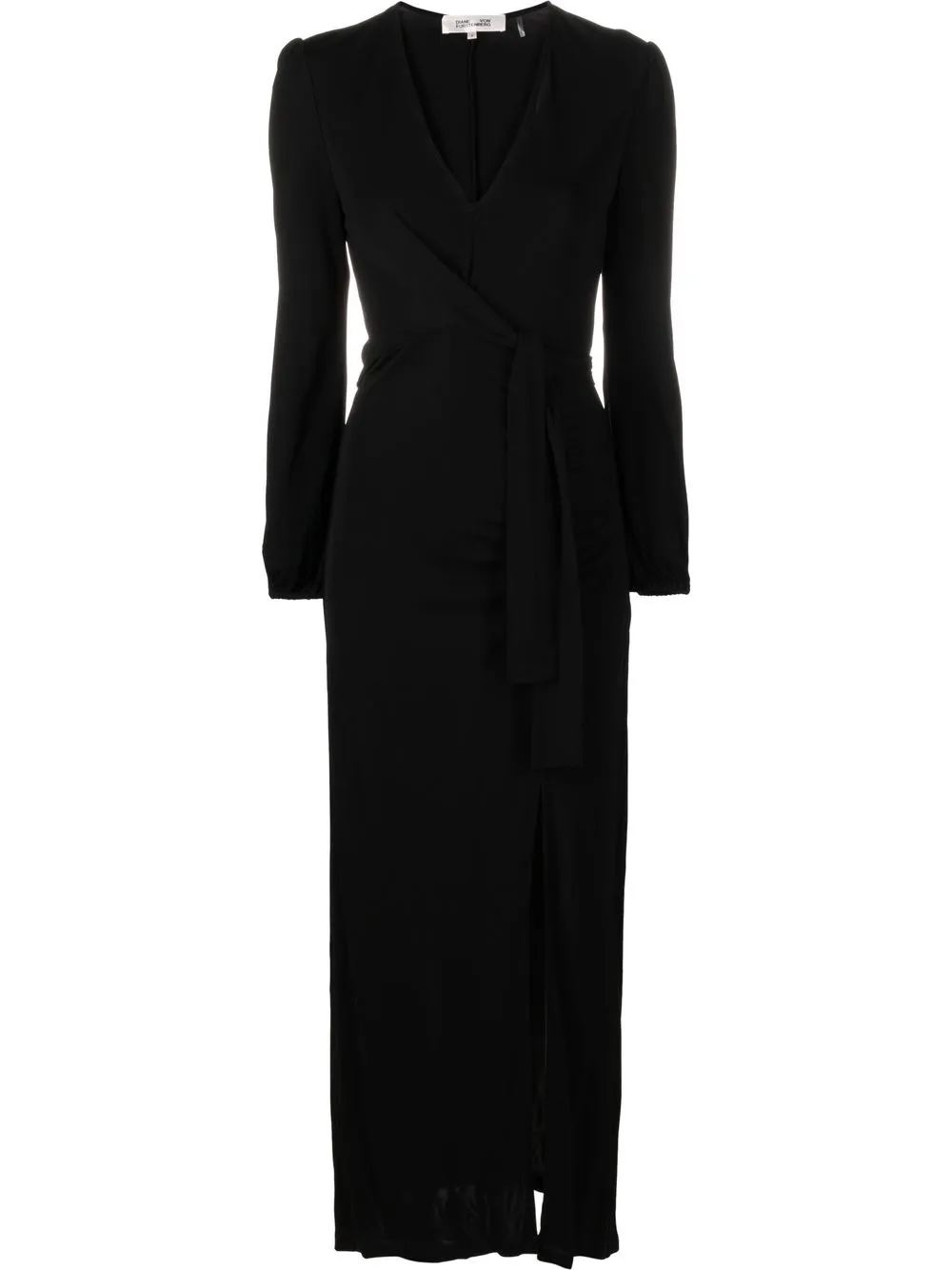 

DVF Diane von Furstenberg Axil long-sleeved wrap dress - Black