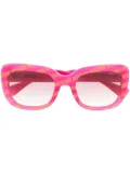 Moschino Eyewear logomania cat-eye sunglasses - Pink