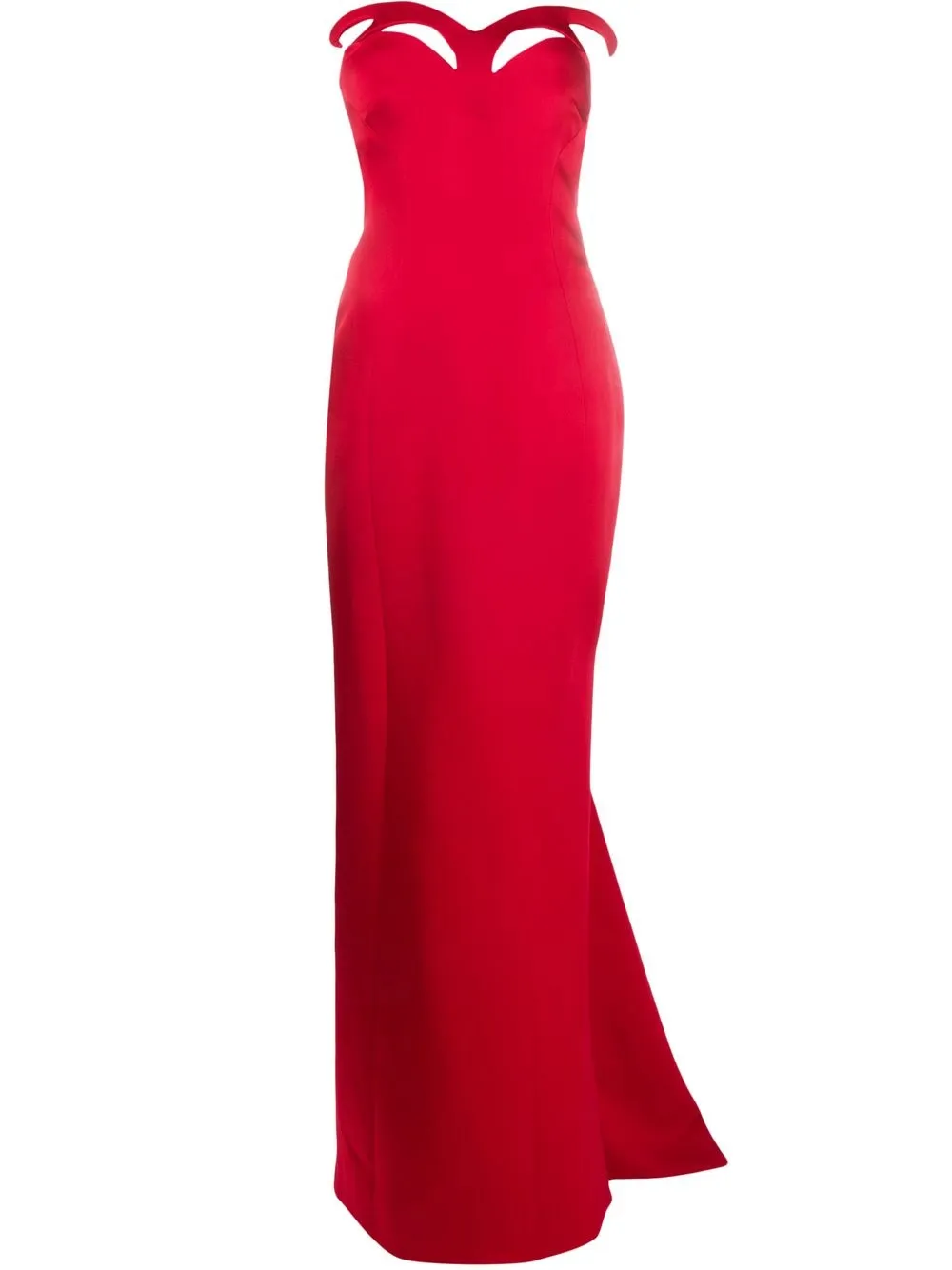 

Moschino vestido de fiesta con aberturas - Rojo