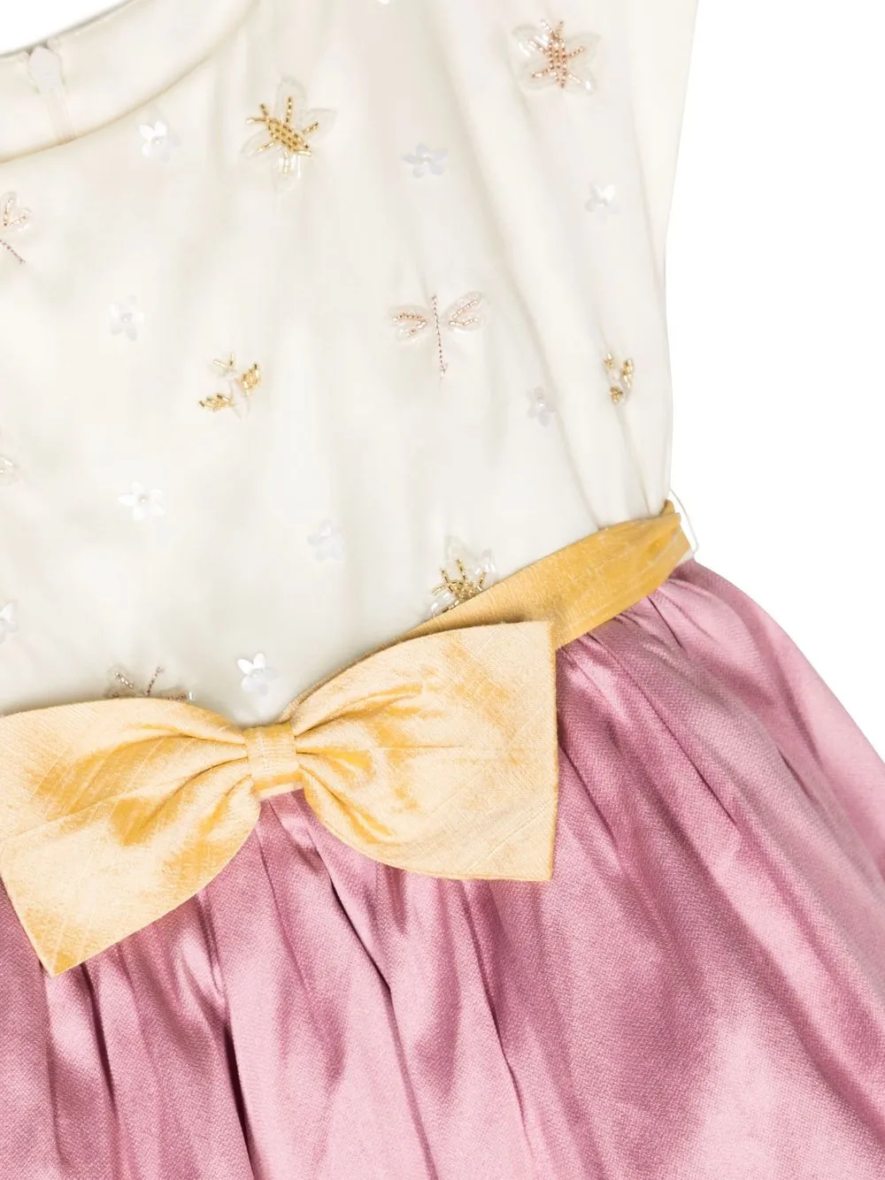 SHATHA ESSA CAP-SLEEVE BOW MIDI DRESS 