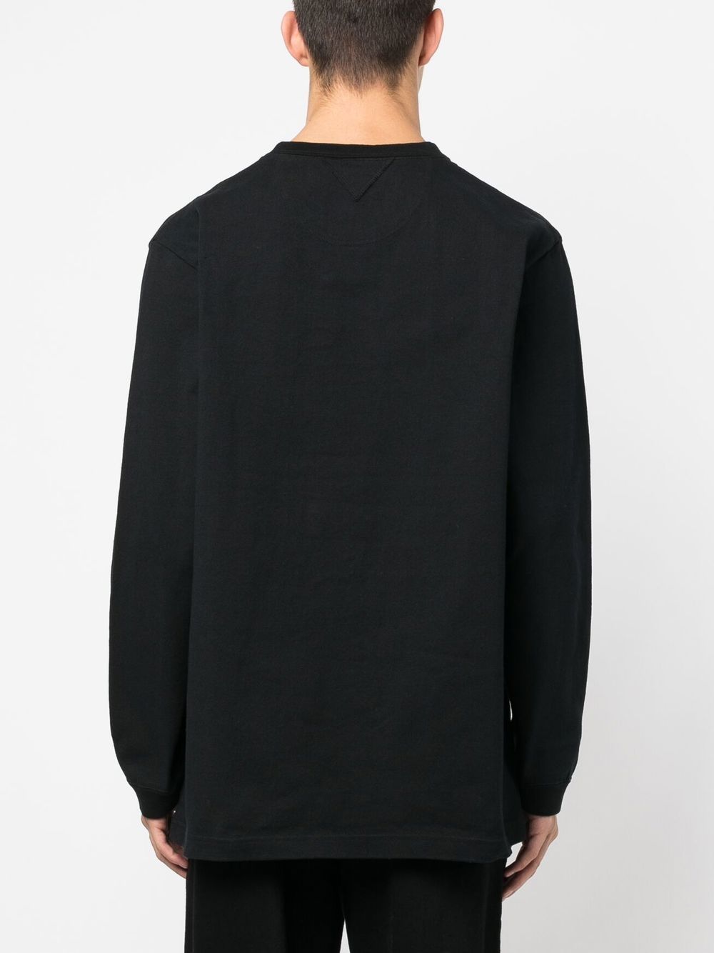Shop White Mountaineering Logo-print Cotton Sweatshirt In Black