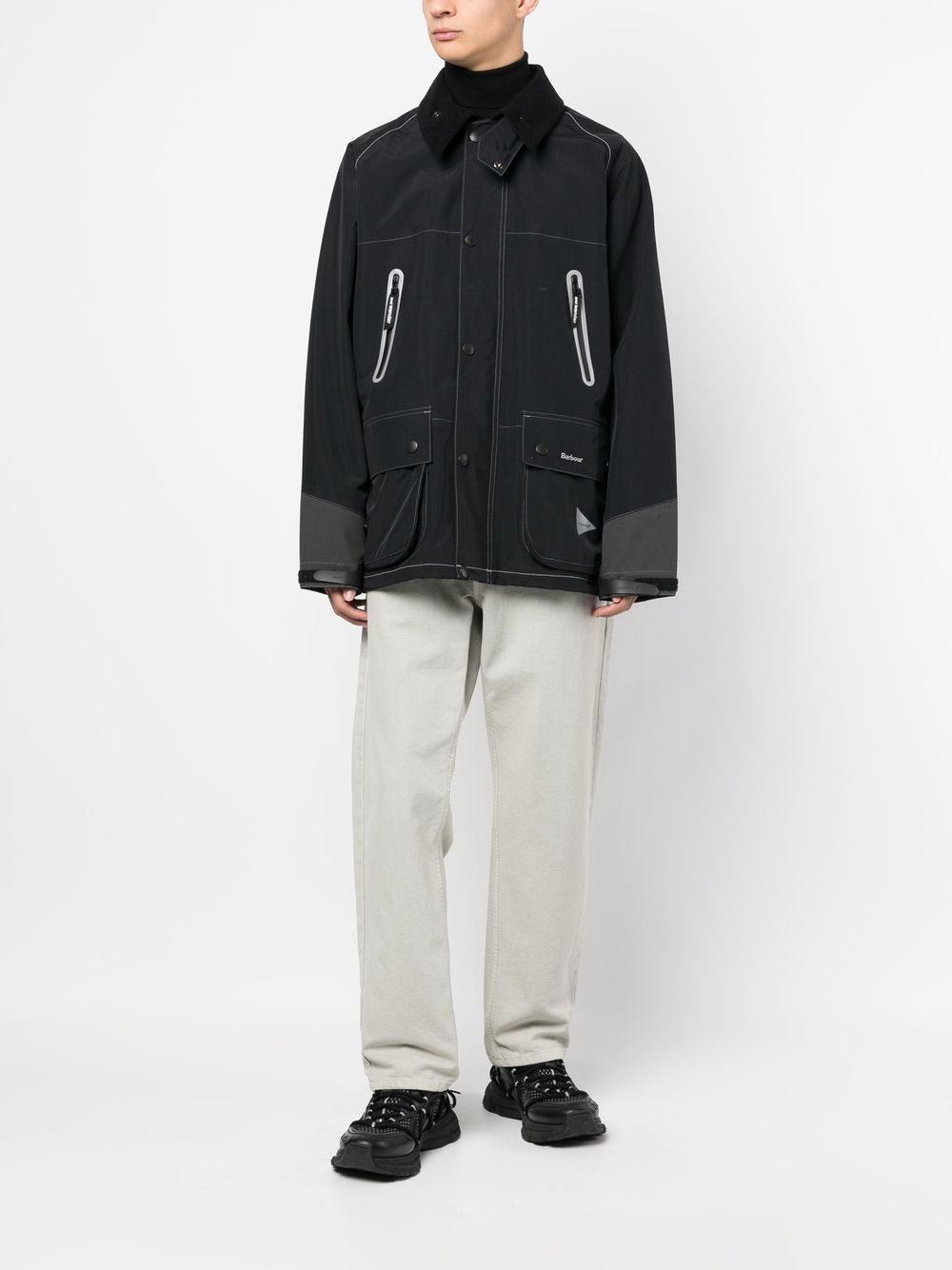 BARBOUR And WANDER logo-print Hooded Jacket - Farfetch