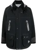 BARBOUR and WANDER logo-print hooded jacket - Black