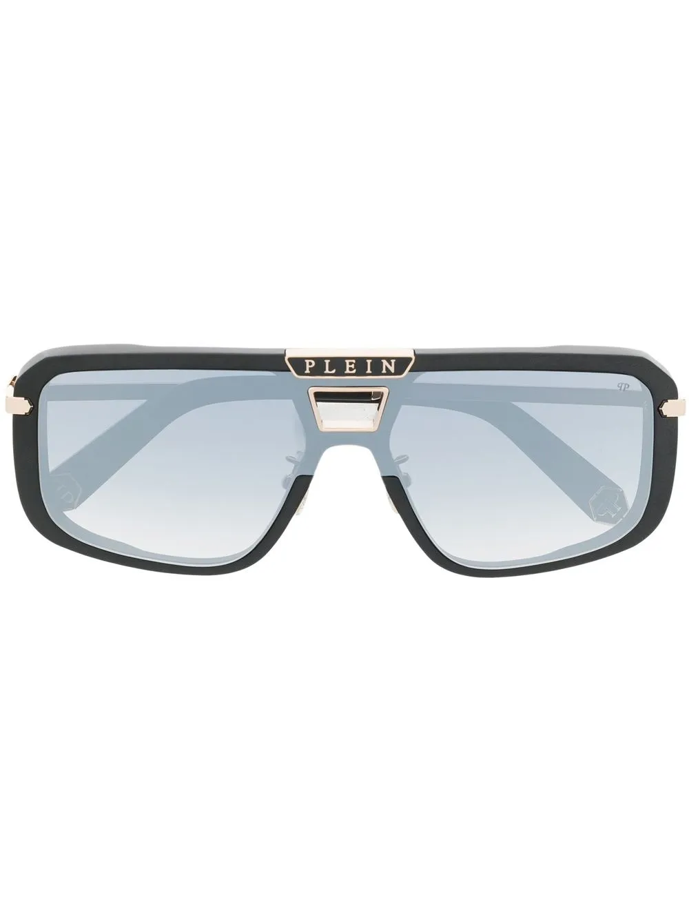 

Philipp Plein Eyewear logo-plaque sunglasses - Black