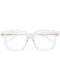 Kuboraum transparent clear-lens glasses - White