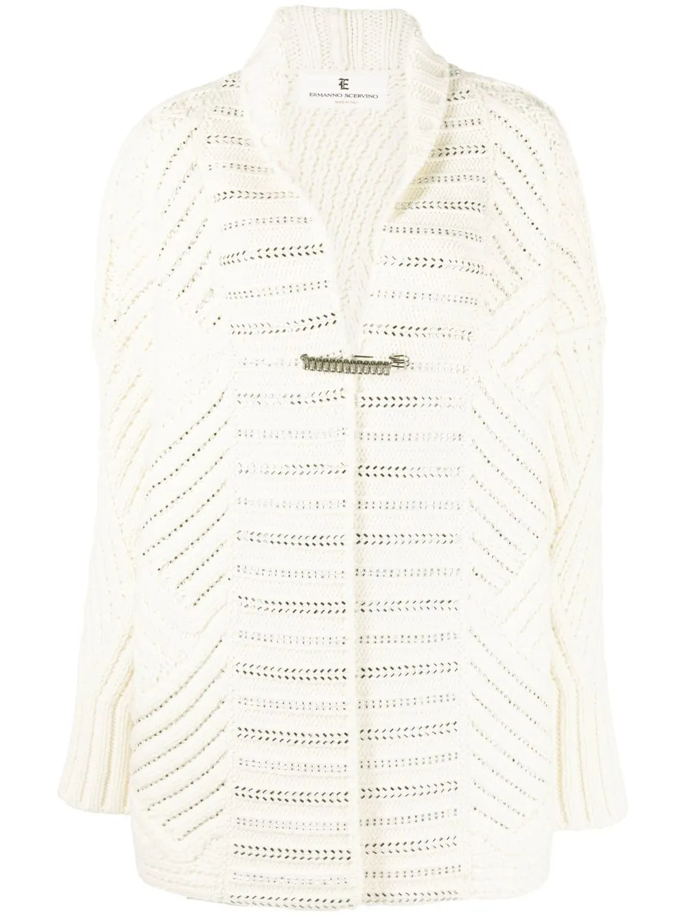 

Ermanno Scervino crystal-embellished oversize cardigan - Neutrals