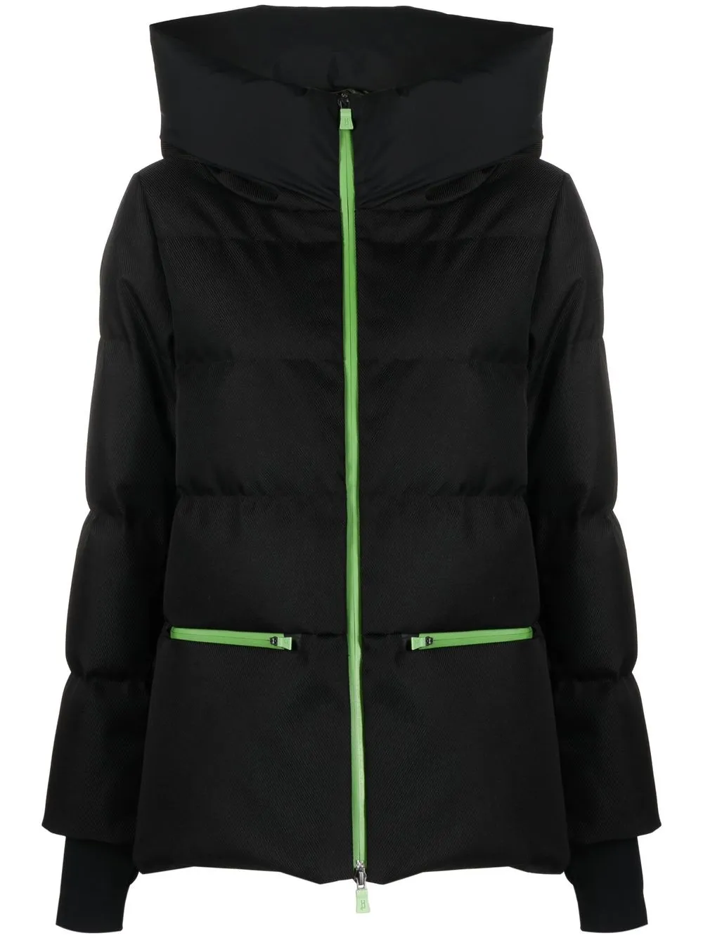 

Herno down-feather hooded jacket - Black