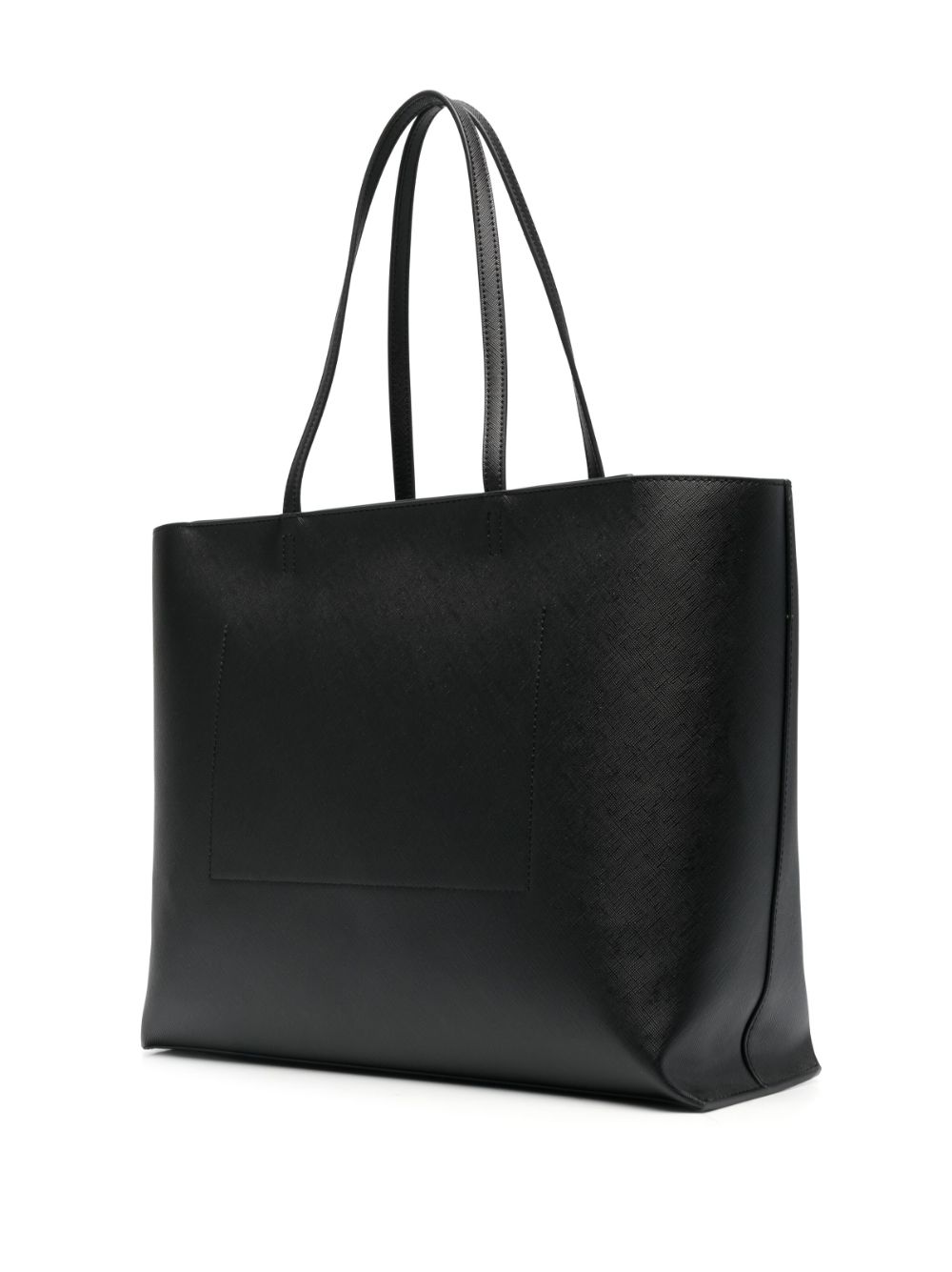 Shop Just Cavalli Logo Plaque Tote Bag In Black