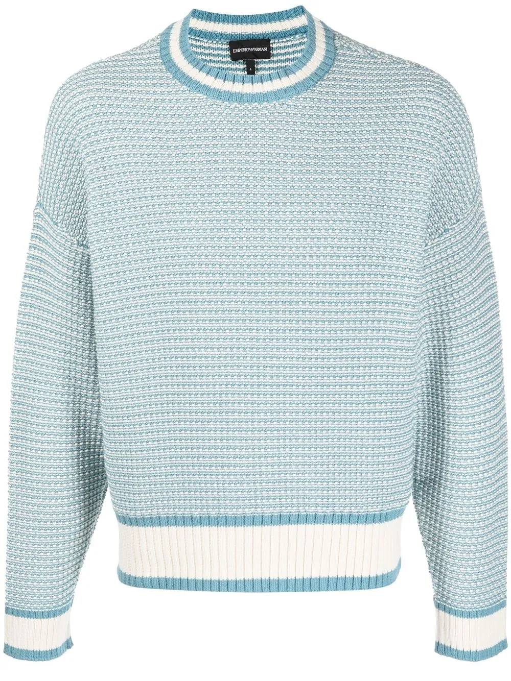 

Emporio Armani logo-print knitted jumper - Blue