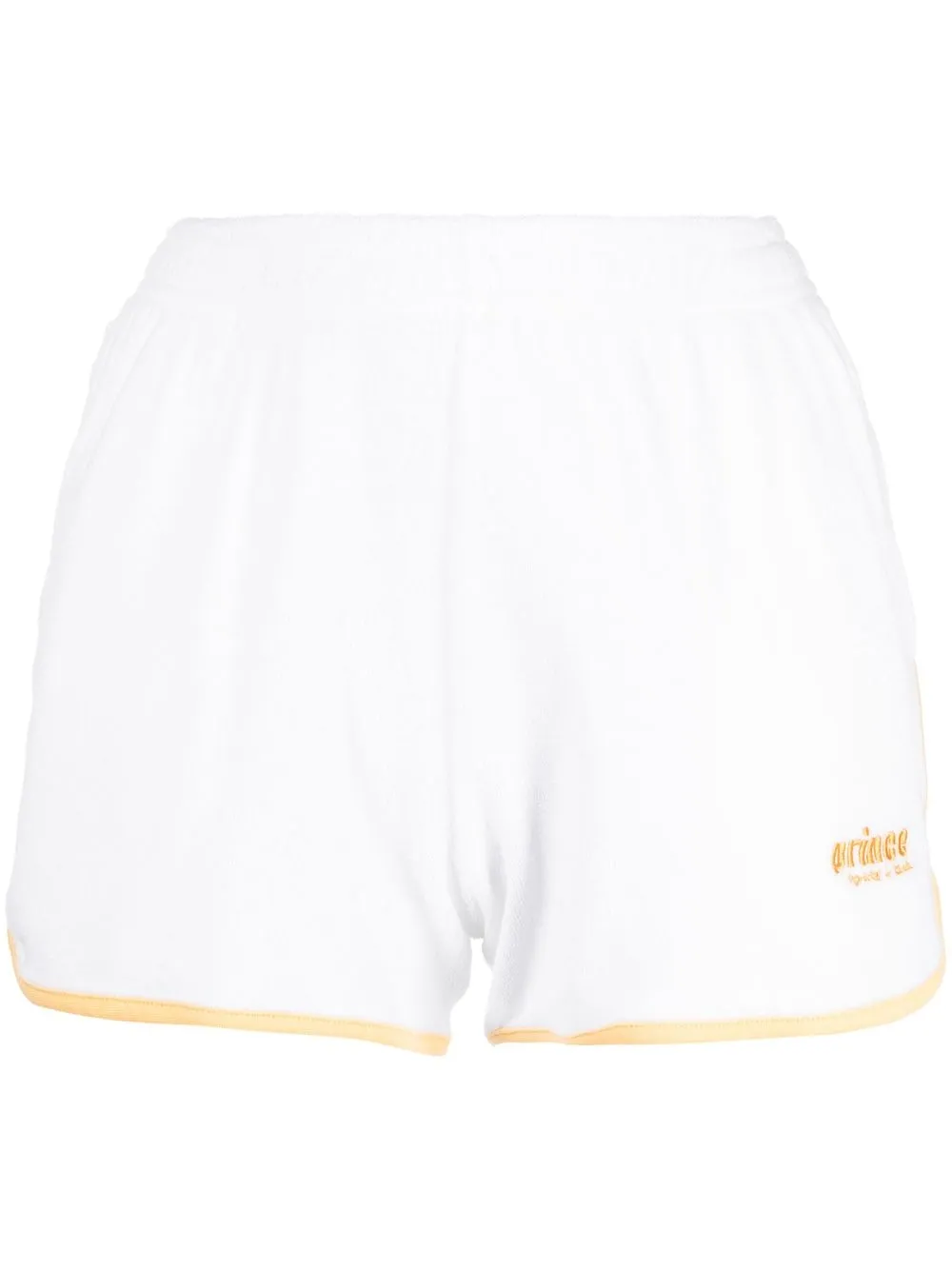 

Sporty & Rich logo-embroidered shorts - White