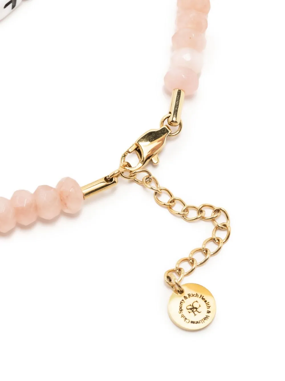 Sporty And Rich Wellness Bead Necklace In Pink,white ModeSens