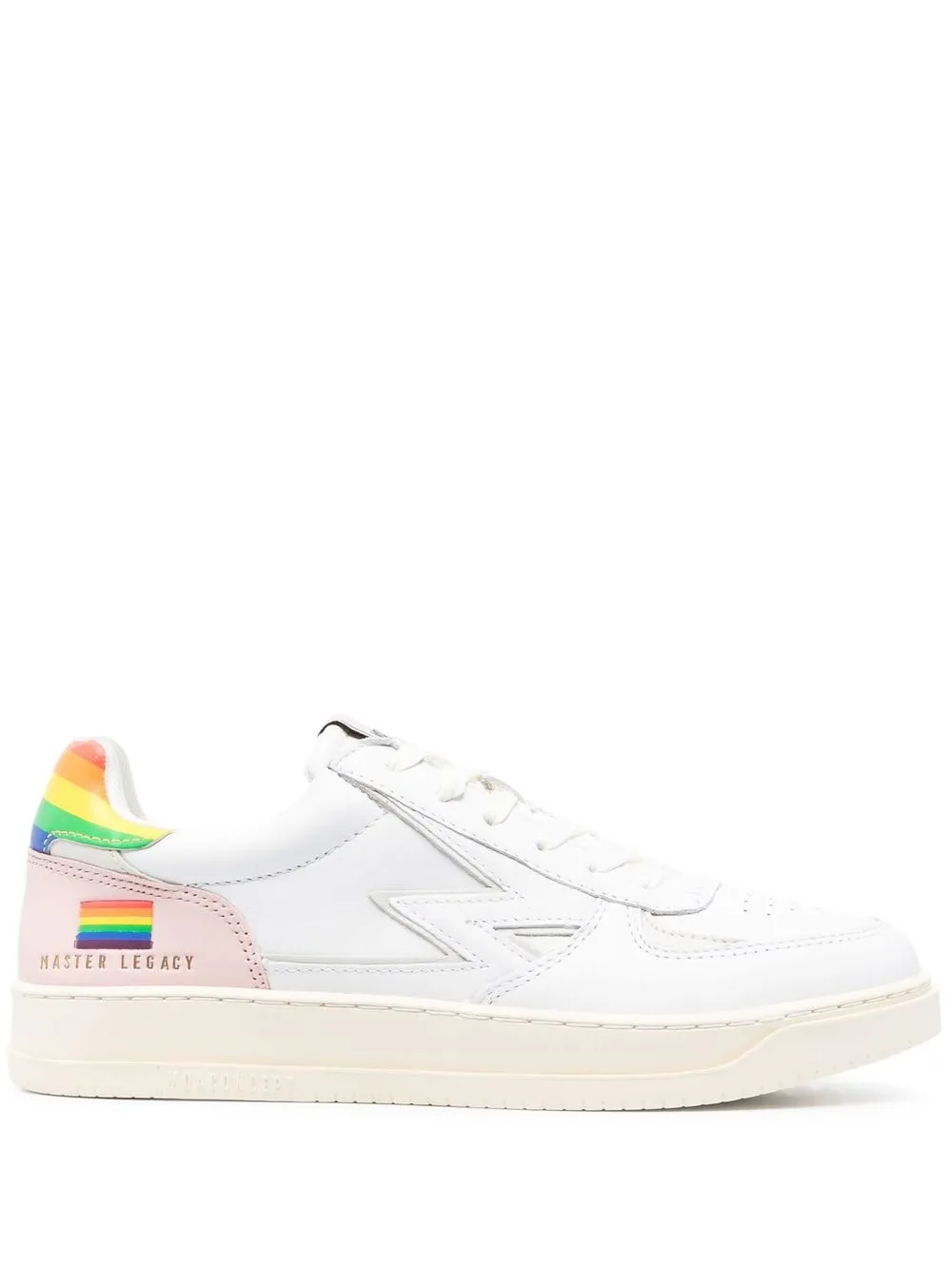 

Moa Master Of Arts panelled lace-up sneakers - White