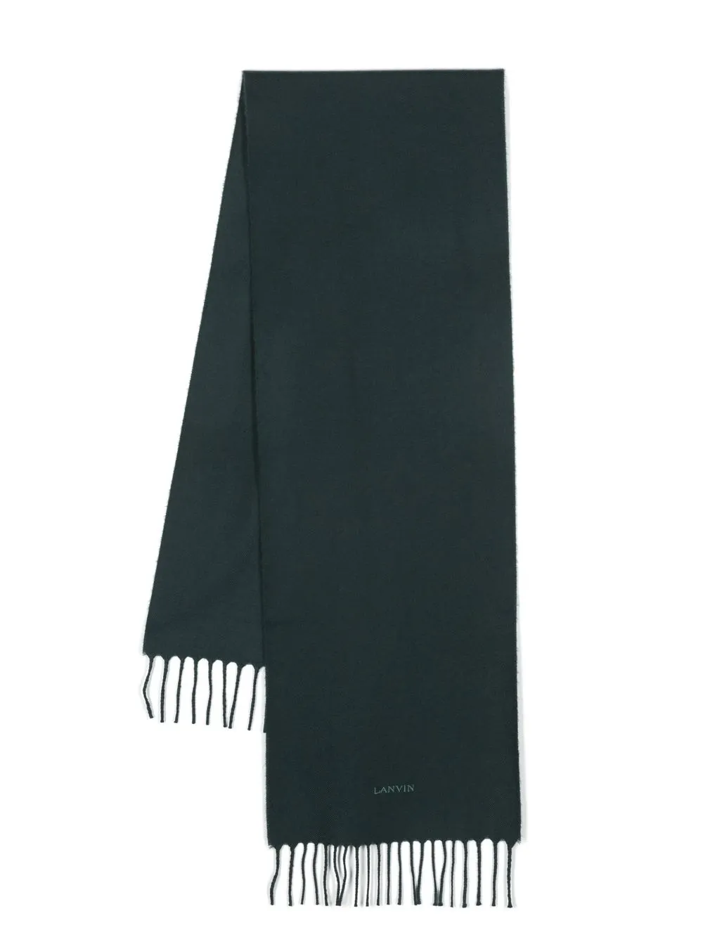 

Lanvin fringed-edge wool scarf - Green