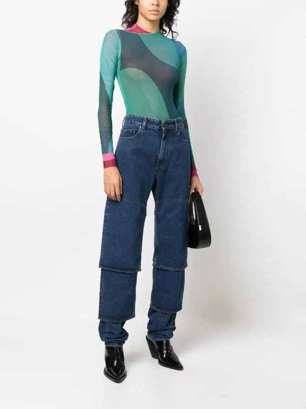 Y/Project Multi-Cuff layered-design Jeans - Farfetch