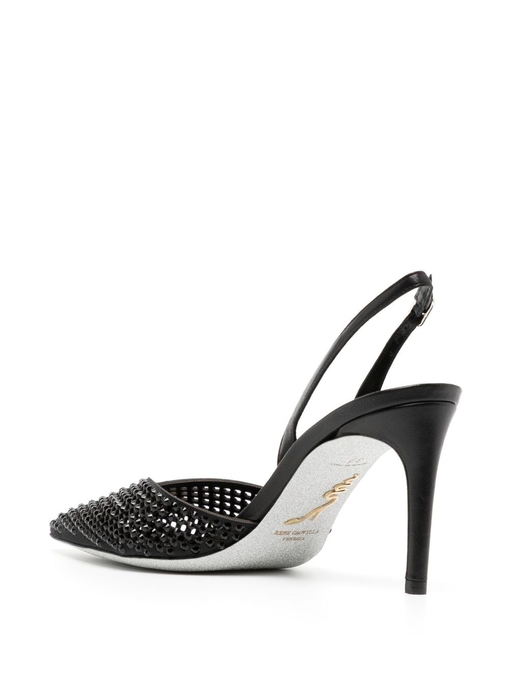 René Caovilla crystal-embellished pointed-toe Sandals - Farfetch