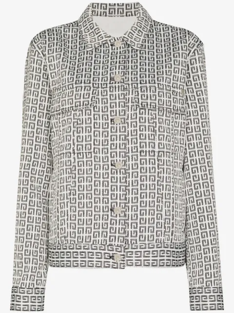 Givenchy veste en jean à motif 4G en jacquard