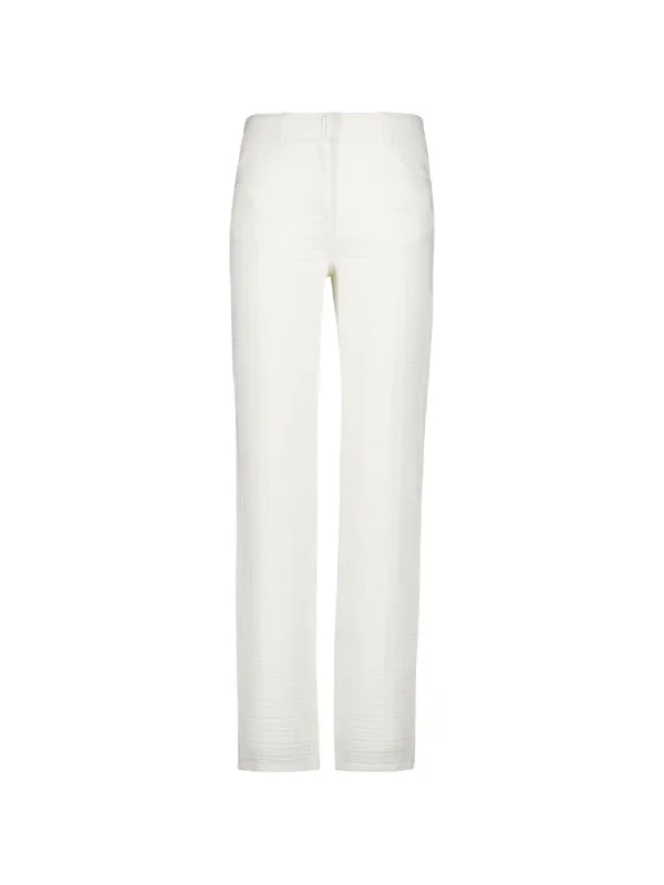 Givenchy 4G Motif Jacquard Trousers in White