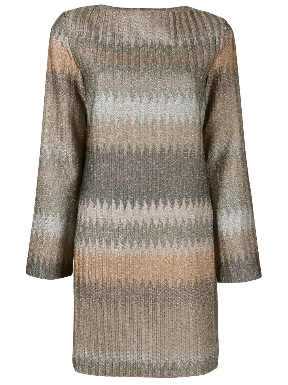 

Missoni zig zag-patterned shift dress - Neutrals