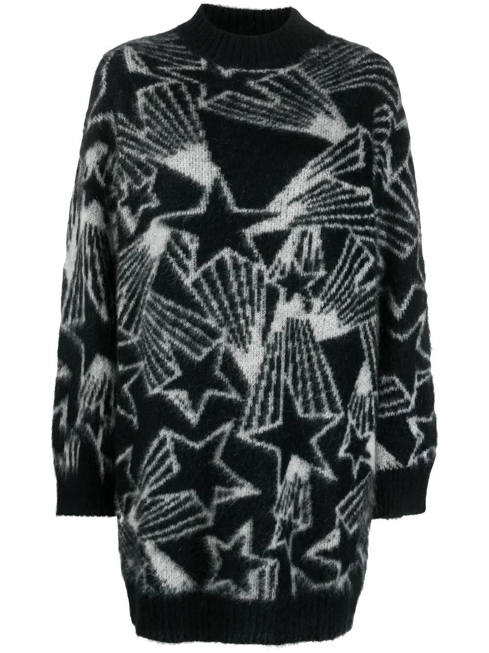 

MSGM star-knit dress - Black