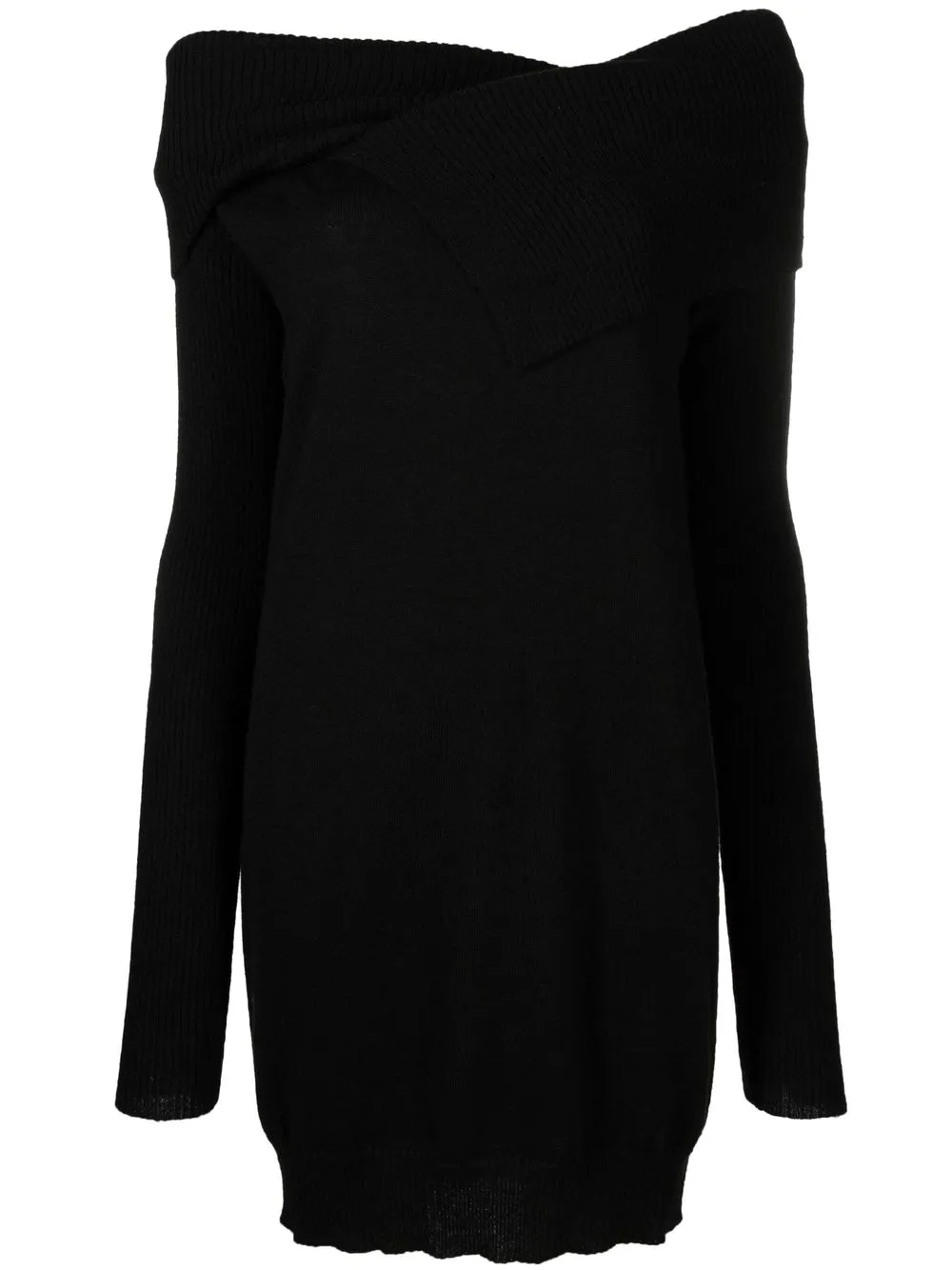 

PINKO off-shoulder knitted dress - Black
