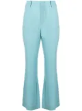 DVF Diane von Furstenberg slit-hem flared trousers - Blue