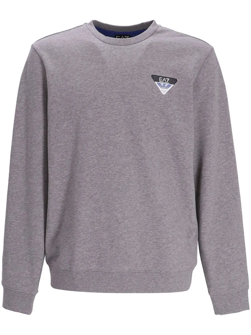 

Ea7 Emporio Armani sudadera con parche del logo - Gris